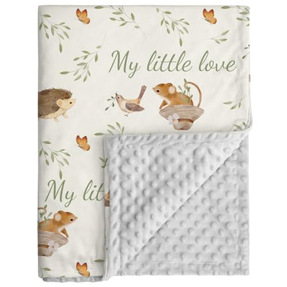 Fleece Baby Blankets for Girls & Boys, Infant Toddler Blanket - color: Gray Jungle Animal