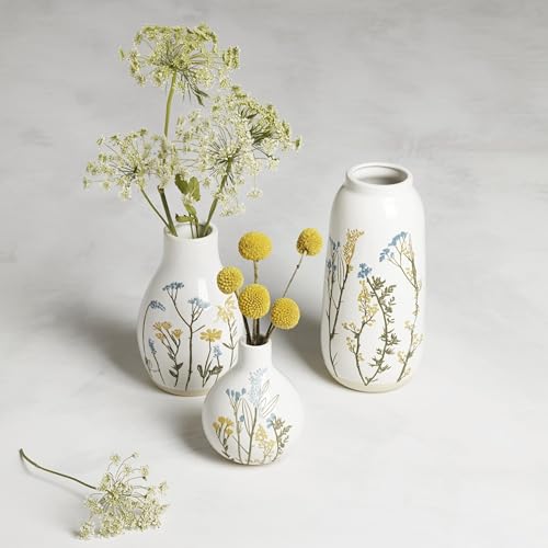 Lenox Wildflowers Large Porcelain Flower Vase, 48oz - style: Large Vase