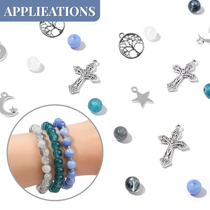 Crystal Beads for Jewelry Making Kit Bracelet Making Kit - color: moonlight