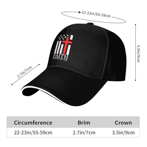 Christian Baseball Cap for Men & Women - Embroidered Jesus Cross Hat, Adjustable Christian Gifts - color: Christian-themed Hats-22