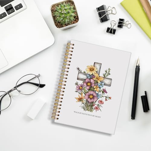 Christian Spiral Notebook,Christian Prayer Journal for Woman - color: Sight