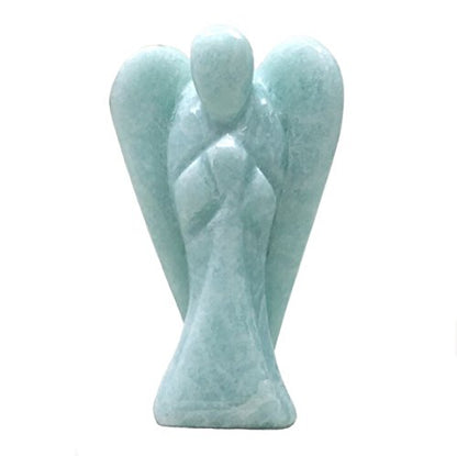 Nelson Creations 2 Inch Amazonite Guardian Angel Figurine - color: Amazonite