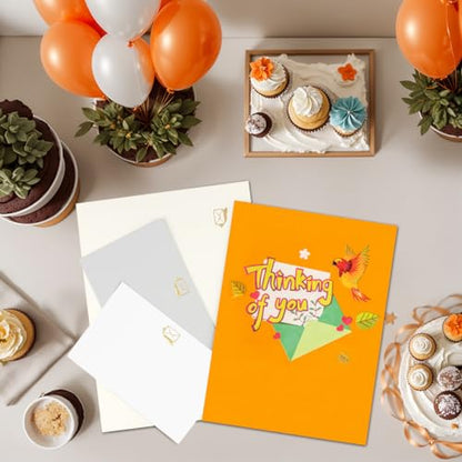 3D Parrot Pop Up Card for Women Men, Thinking Of You Card - color: Parrot