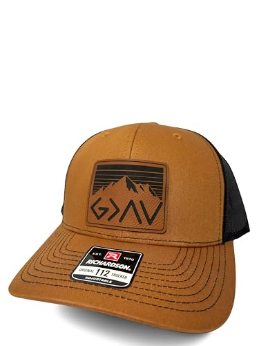 God is Greater Than The Highs and Lows Trucker Hat Women's Hat All Black Sun Hat Men Gifts for Girlfriends Cool Cap - color: Hartt