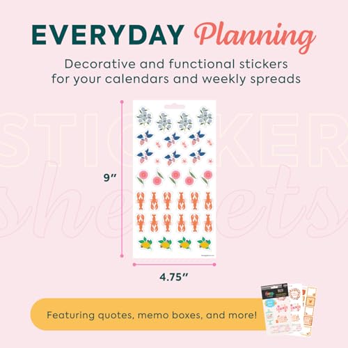 Happy Planner Classic Sticker Pack for Planners, 15 Sheets - color: Whimsical Season