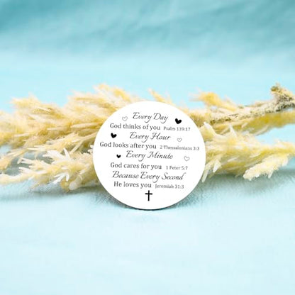 Pocket Hug Christian Religious Gifts for Women Men Christian Keychain
