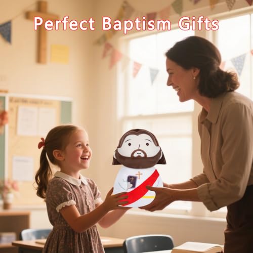 Jesus Plush Doll Bible Stuffed - First Communion Stuffed Animal Jesus Perfect for Kids and Adults Ideal Prayer Gift Religious Keepsake Red 11 Inch - style: Red Jesus Doll