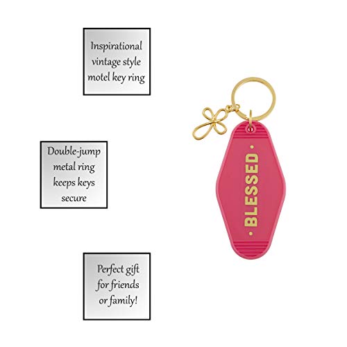Creative Brands Faithworks - Inspirational Vintage Style Motel Key Ring, 3.5 x 2-Inch, Blessed - color: Blessed, size: 3.5 x 2-Inch