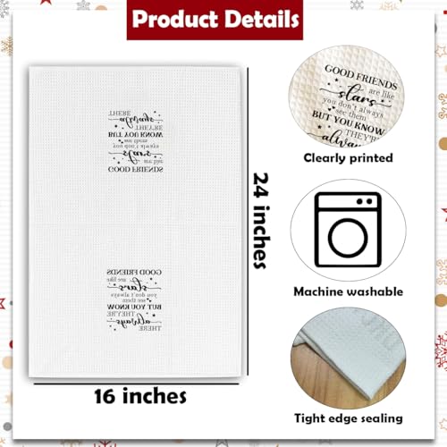 Good Friends are Like Stars Kitchen Towels - Funny Absorbent Fast Drying Hand Towels for Home Bathroom - Saying Decorative Tea Towel - Friendship Gifts for Best Friends Besties - B04 - color: Good Friends