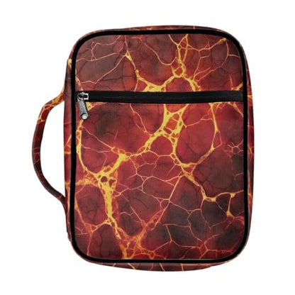 Coldinair Fire Bible Cover Case for Men Women,Bible Bags Book Covers Kids Scripture Carrying Case with Handle and Pocket,Bible Book Carrying Case Tote Handbag - color: Fire