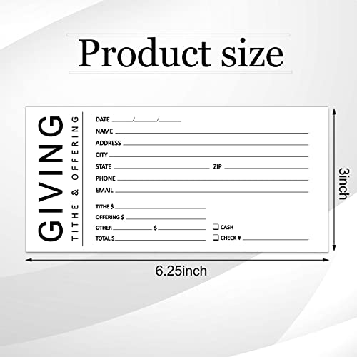 Eaasty 200 Pcs Church Offering Envelopes Bill Size Donation,Giving Style (Pack of 2)