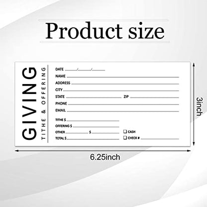 Eaasty 200 Pcs Church Offering Envelopes Bill Size Donation,Giving Style - style: Giving Style