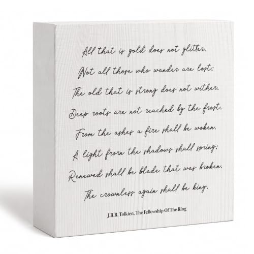 Lord Of The Ring, Inspirational Quotes Decor, Inspirational Desktop Art, Wood Box Decor Sign, Entryway Decortive, Rustic Home Deocration, Farmhouse House Decorative, Farmhouse Home Office Decoration - color: Color 19