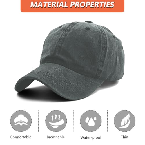 Christian Baseball Cap for Men & Women - Embroidered Jesus Cross Hat, Adjustable Christian Gifts - color: Grey