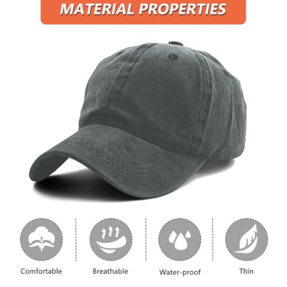 Christian Baseball Cap for Men & Women - Embroidered Jesus Cross Hat, Adjustable Christian Gifts - color: Grey