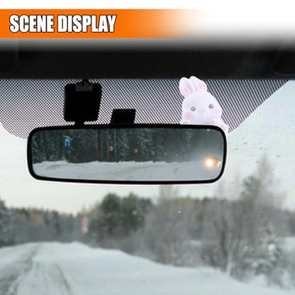 Rabbit Car Dashboard Decoration, Cute Auto Interior Accessories - size: Rabbit