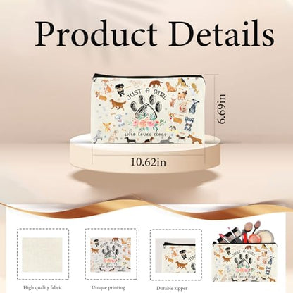 DHQH Cute Gifts for Dog Lover, Dog mom Gift Reusable Grocery Beach Shopping Bag for Women, Birthday Gift for Mom Daughter Friends Sisters Who Loves Dogs - style: Bag-dog
