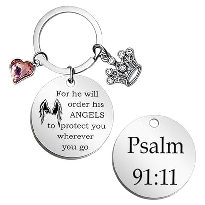 Employee Appreciation Gift Bible Verse Keychain Religious Faith Gift for Women Men, Prayer Christian Keychain, Bible Verse