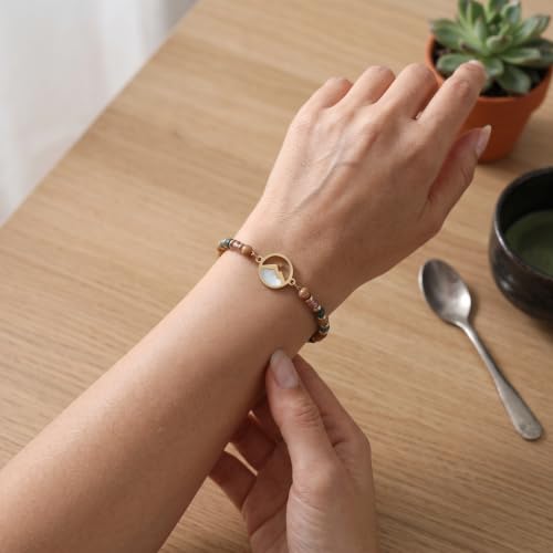 Gold Mustard Seed Bracelet for Teen Girls and Women, Faith Can Move Mountains Christian Jewelry, Inspirational Religious Gift for Her - color: Niece