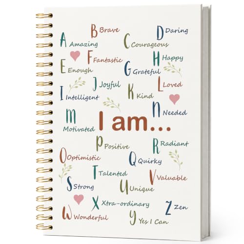ISANOU Inspirational Positive Affirmation Notebook Journal 5.5x8.3 - color: i am amazing