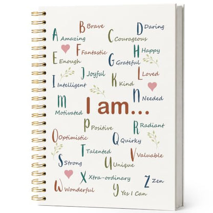 ISANOU Inspirational Positive Affirmation Notebook Journal 5.5x8.3 - color: i am amazing