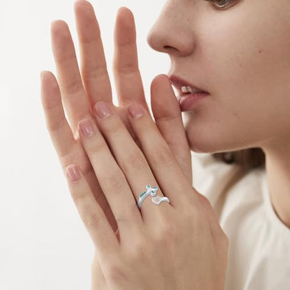 Cross Rings 925 Sterling Silver for Women Christian Religious Jewelry Faith Gifts for Mom Wife Girlfriend Her - color: White-9