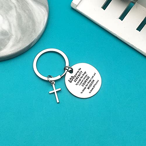 Xiahuyu Christian Keychain - Bible Verse Baptism & Communion Gift - Inspirational Religious Gifts for Women & Men - color: Christian-5