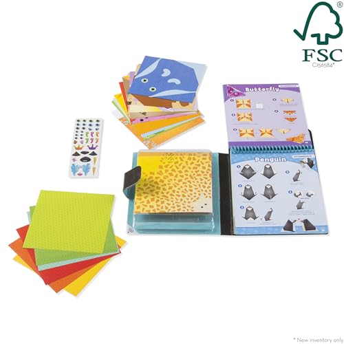 Melissa & Doug On The Go Origami Animals Craft Activity Set - 38 Stickers, 40 Origami Papers