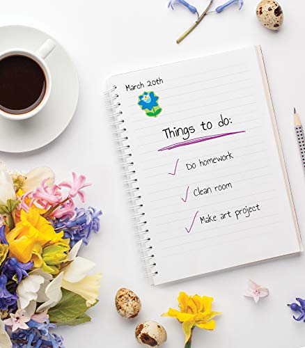 Carson Dellosa 96-Piece Flower Stickers for Kids Classroom Pack, Spring Flowers Classroom Stickers, Perfect for Incentive Charts, Spring Classroom Décor, Reward Stickers and More (6 Sheets) - style: Flowers
