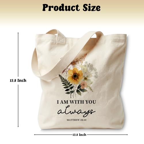 Bible Bags for Women, Christian Tote Bag, Gifts for Christian Women - color: Black