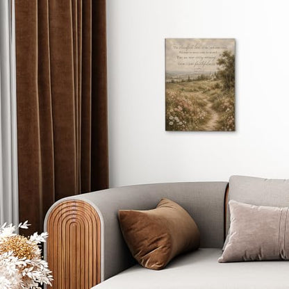 DIENADFX Christian Floral Landscape Canvas Wall Art Decor Pictures 11x14
