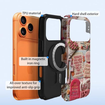 Compatible with iPhone 18 Pro/iPhone 17 Pro Case,Wireless Charging Compatible,Patented 2‑in‑1 Dual‑Layer Protection,Hot Transfer Print Hard Shell Cover - Bible Verse Aesthetics - color: Bible verse aesthetics, size: iPhone 18 Pro/iPhone 17 Pro
