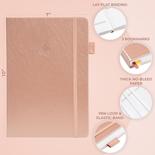 Clever Fox Prayer Journal with Prompts, Bible, Women, Teen, B5 Rose Gold - color: Rose Gold, size: Smaller than A4 (7" x 10")