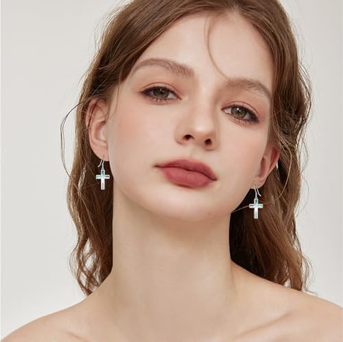 Mountain Mustard Seed Earrings for Women 925 Sterling Silver Lotus/Cross Dangle Drop Earring Christian Jewelry Outdoor Birthday Graduation Gifts - style: Mountain