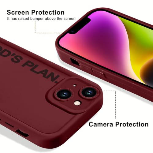 God's Plan Isaiah 60:22 Bible Verse Jesus Cross Christian Red Phone Case for iPhone 17e/iPhone 16e Case Shockproof Soft Protective for Women Men Cover Funda for iPhone 17e/iPhone 16e 6.1 Inch - color: Red