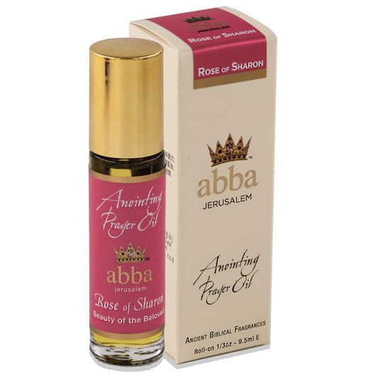ABBA Oil Rose of Sharon 1/3oz Roll-On Anointing Prayer Oil in Gift Box - ABBA Jerusalem (.33oz roll on) - size: 0.33 Fl Oz (Pack of 1)