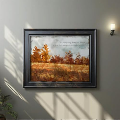 llyinglpdec Bible Verse Wall Art, Christian Fall Landscape Print - size: 10"L x 8"W