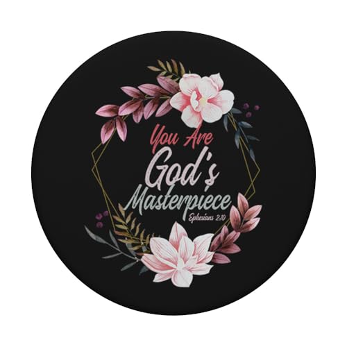 You Are God's Masterpiece Ephesians 2:10 Prayer Bible Verse PopSockets Adhesive PopGrip - style: Adhesive PopGrip