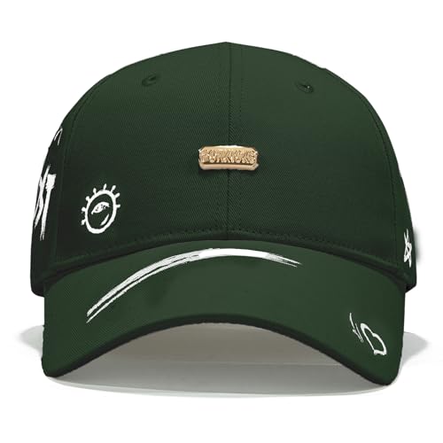 Baseball Cap for Women Men - Adjustable Size Hat - color: Army Green