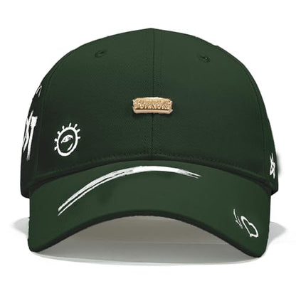 Baseball Cap for Women Men - Adjustable Size Hat - color: Army Green