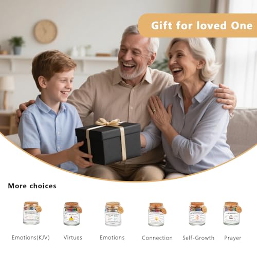 Prayer Cards Bible Verse Jar,Spiritual Christian Baptism Confirmation Gifts - style: NIV Bible Jar of Self-Growth