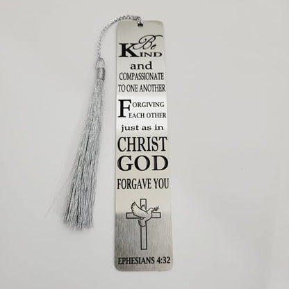 Christian Psalm Bookmarks, Bible Verse Gifts, Metal Bookmarks (Ephesians 4:32 Bookmark Gifts) - color: Ephesians 4:32 Bookmark Gifts