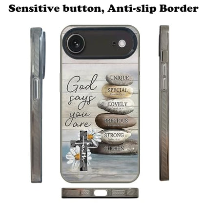 God Cross Wood Grain Phone Case Compatible with iPhone 17 Air Case - color: Pattern 3, size: for iPhone 17 Air