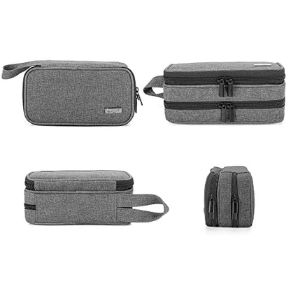LUXJA Double-Layer Essential Oil Case Holds 12 Bottles, Gray - color: Gray