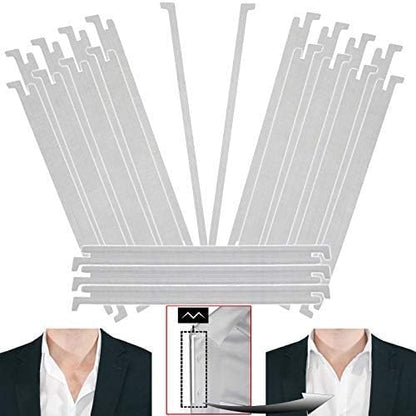 Million Dollar Collar Placket Stays - Dress Shirts Collar Stays Crisp & Firm, Universal Fit for Mens Dress Shirts & Polo