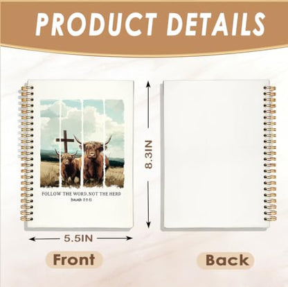Bible Journal for Women, Christian Gifts for Women - color: Christian Notebook-white