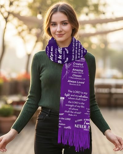 Bozidol Prayer Shawls and Wraps for Women - color: Purple 02