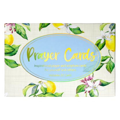 CrownJewlz Christian Bible Verse Prayer Cards, Garden Inspo Lemons & Birds - style: Garden Inspired Lemons & Birds