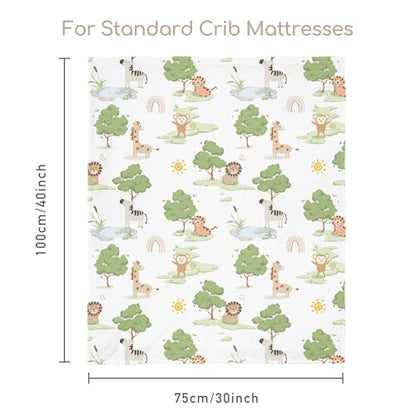 Fleece Baby Blankets for Girls & Boys, Infant Toddler Blanket - color: Green Animals