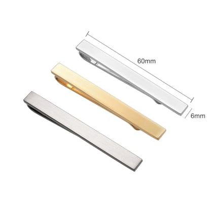 3Pcs Skinny Tie Clip Set Fancy Tie Clips For Men Unique - color: Brushed 3 Colors Set